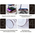 thumbnail image 6 of ITIGOITIE Wireless Charger, 5-in-1 Magnetic, Mobile Phone/Watch/Headset Fast Charge, Ambient Lamp, Marble, 6 of 12