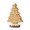 Gold Yellow, variant on Aximioll 5.9 Inch Gingerbread Christmas Tree Brown, Glittery Resin Frame with Icing Trim and Candy Accents, Tabletop Centerpiece for Festive Holiday Displays