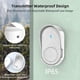 thumbnail image 4 of Wireless Doorbell with 2 Plug-In Receivers IP65 Waterproof Door Chime Operating Range Up to 1050 Feet/320M 5 Adjustment Volume Levels White, 4 of 4