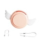 thumbnail image 3 of Ventilador de cuello para colgar al aire libre, mini enfriador de aire, silencioso portátil, ventilador de collar de enfriamiento de 3 velocidades, rosa sidaley HA005112-02, 3 of 6