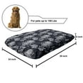 thumbnail image 2 of Floral Pet Bed, Gothic Flower Bouquet Chrysanthemum Blooming Harvest Baroque Motif, Chew Resistant Pad for Dogs and Cats Cushion with Removable Cover, 24" x 39", Indigo Pale Grey, by Ambesonne, 2 of 4