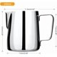 thumbnail image 3 of 2 Pzas Jarras para Espumar Leche de Acero Inoxidable, 350ml/12oz Taza de Leche al Vapor con Línea de Escala Interior y 2 Agujas para Arte Latte/Barista, 3 of 4