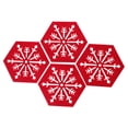 thumbnail image 1 of KAKOWELY 4Ud Manteles Para Antideslizantes Con De Copos De Para En Fiestas, 1 of 6