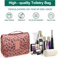 thumbnail image 5 of Hanging Toiletry Bag, Waterproof Traveling Toiletries Bag Portable Travel Makeup Pouch Multifunction Travel Bathroom Bag Organizer with Hook, 5 of 6