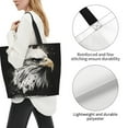 thumbnail image 7 of Horeoi Ink Style Bald Eagle Pattern ​Minimalist Crossbody Bag for Women Scratch-Resistant Oxford Fabric Multi-Functional Carryall Office Travel Versatile, 7 of 7