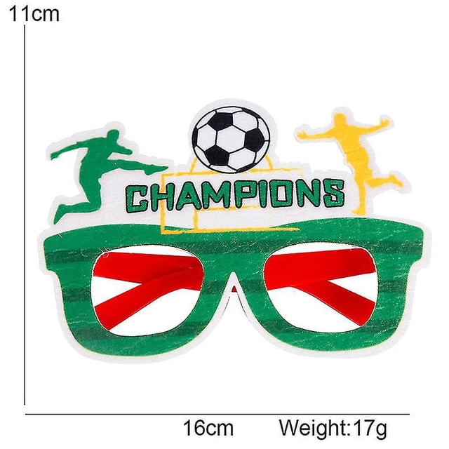 2 uds 2022 Copa del Mundo de Qatar suministros para fiestas gafas de fútbol gafas de fútbol suministros para fanáticos de la Copa del Mundo gafas de fiesta de fútbol
