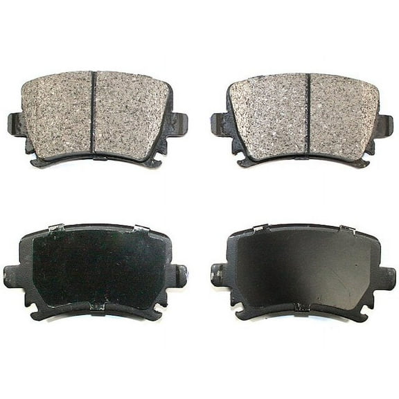 Rear Brake Pad Set - Compatible with 2009 - 2018 Volkswagen Tiguan 2010 2011 2012 2013 2014 2015 2016 2017