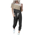 thumbnail image 2 of SDNall Ensemble de Sport Décontracté à Manches Courtes à la Mode pour Femme, 2 of 9