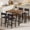 Retro Color, variant on Yeshouse Dining Table Set for 4, Footrest, Corner Protector & Upholstered Stools