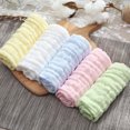 thumbnail image 2 of 8pcs Solid Color Baby Square Washing Towel Portable Baby Handkerchief Face Towel, 2 of 8