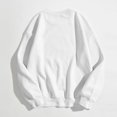 thumbnail image 5 of HCNTES Women's Casual Crewneck Sweatshirt Long Sleeve Loose Fitting Pullovers Fall Tops（White,XL), 5 of 6
