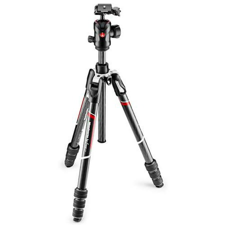 Manfrotto Befree GT Carbon Fiber Travel Tripod with 496 Center Ball Head, Twist Lock,