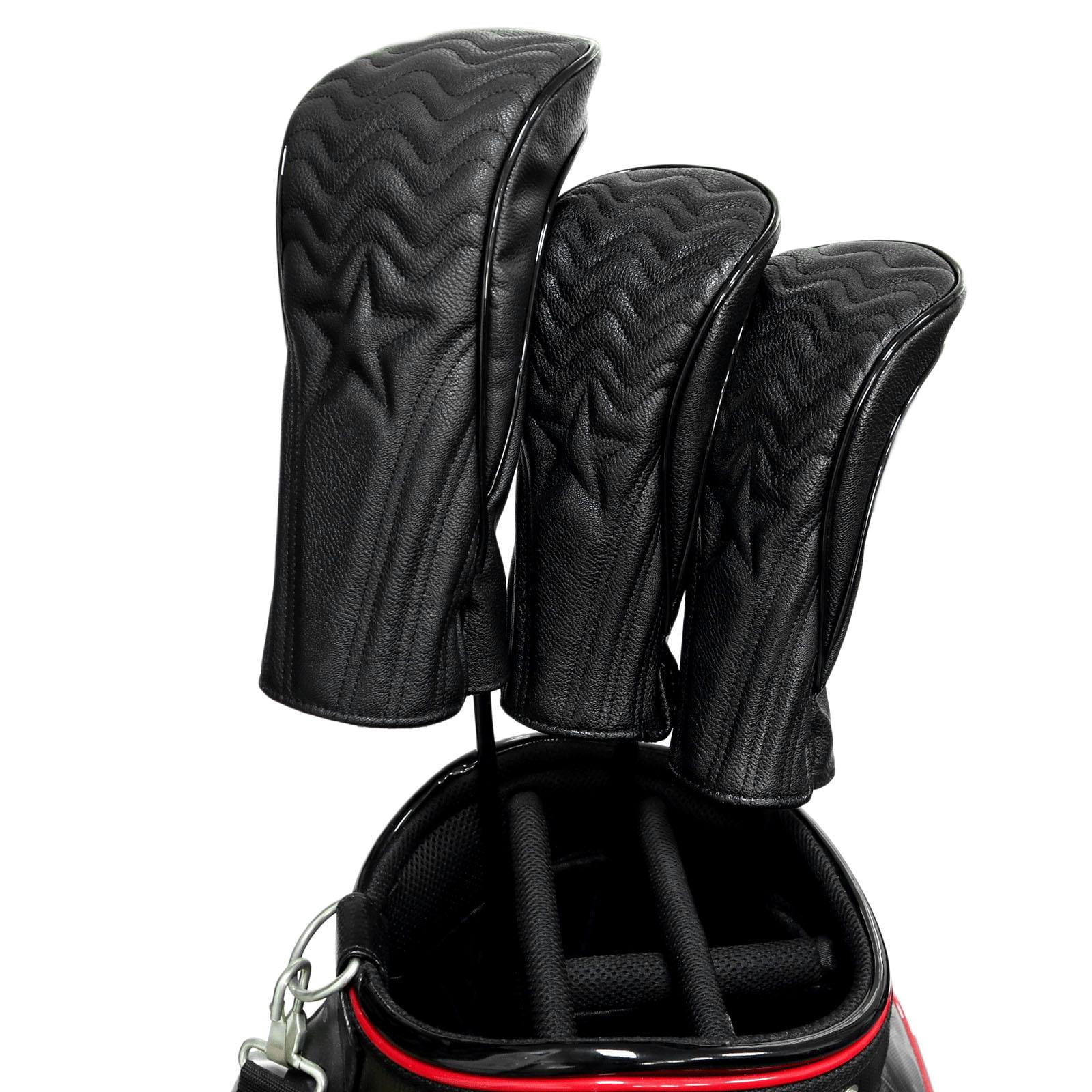 Axioma Golf Wood Headcover Drivers Covers Club Cover Equipment 3 Pieces Suit