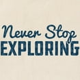 thumbnail image 2 of CafePress - Never Stop Exploring Pattern Tote Bag - Unisex Canvas Tote Bag, Beige, 1-Piece, 2 of 7