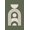 Green, Pattern 7, variant on ODIKA 8'x10' Washable Area Rug Non-Slip Chair-Friendly Mat Green Cream Geometric Leaf Design Elegance Contemporary Art Inspired for Dining Room, Large Office, Lounge