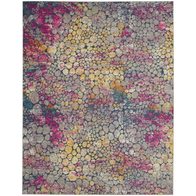homeroots Décoration Intérieure 385667 Tapis de Récif Corallien Jaune et Rose 8 Pieds x 10 Pieds