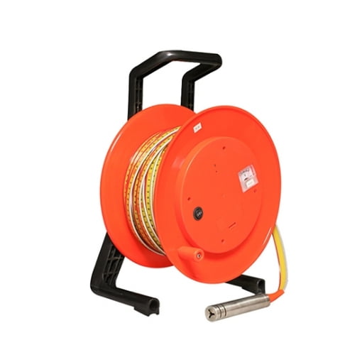 Well Water Level Meter with Buzzer Alarm 0-50M  SUS Stainless Steel Probe, 200 Thread Anti-Fall, for Hydropower Projects & Dam Monitoring - Rechargeable, Portable