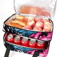 thumbnail image 5 of Paw Print Double Layered Insulated and Refrigerated Lunch Bag with Two Compartments, Large Capacity, and Handheld Carry - 7.1x11.4x16.1 Inches, 5 of 6