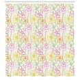 thumbnail image 3 of Ambesonne Floral Shower Curtain, Colorful Flowers Sketchy, 69"Wx70"L, Multicolor, 3 of 3