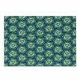 thumbnail image 1 of Abstract Cutting Board, Fractal Triangles Circular Shapes Retro Style Geometrical Tile, Decorative Tempered Glass Cutting and Serving Board, Small Size, Blue Teal Pale Green, by Ambesonne, 1 of 1
