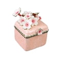 thumbnail image 3 of Joyero de esmalte artístico, joyero decorativo para el hogar, pequeño, para colgantes, aretes, decoración del hogar. Rosa, 3 of 8