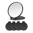 thumbnail image 1 of Espejo compacto Qislee a granel, espejo de maquillaje redondo para bolso, juego de 4 (negro), 1 of 1