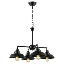 SAFAVIEH Westlyn 4-Light Industrial Bronze Metal Chandelier