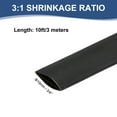 thumbnail image 2 of Tubo termoretráctil impermeable de 3/4 pulgadas Uxcell, tubo termoretráctil industrial de doble pared con adhesivo marino 3:1, envoltura de cable de 10 pies, negro, 2 of 5