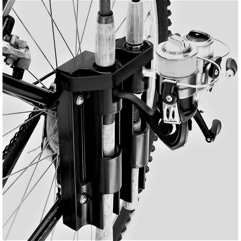 fishing rod holder for bike Mount Bundle includes Rod Holder and Rack Bracket Electric Bike With Fishing Rod