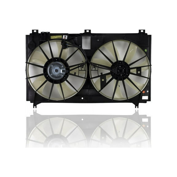 Dual Radiator and Condenser Fan Assembly - Cooling Direct Compatible/Replacement for '07-11 Lexus GS 450h - 1671131340