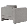 thumbnail image 4 of Armchair Accent Chair, Light Grey Gray, Fabric, Living Kitchen Cafe Bistro Hospitality Restaurant, Modern Contemporary HB34794, 4 of 9