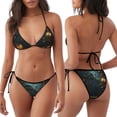 thumbnail image 3 of Lsque Magical Library Butterfly Night Pattern Women Two Piece Swimsuit Sexy Swimwear Halter String Triangle Bikini Sets, 3 of 6