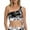 Black, variant on Women's Moonlit Floral One Shoulder Sash Swim Top and Bikini Bottom Collection-Top / Black / 12