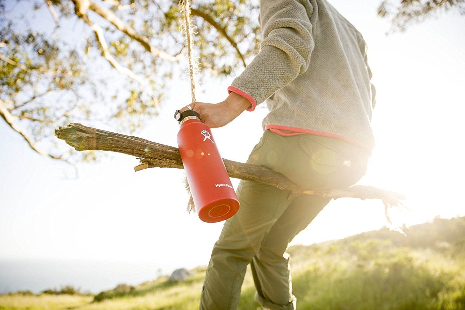 Palace Hydro Flask 21 Oz Standard Mouth With Flex Straw Cap Orange