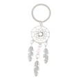 thumbnail image 1 of TISHITA Dangling Feather Turquoise Charms Tribal Dreamcatcher Pendant Key Chain Pink, 1 of 8