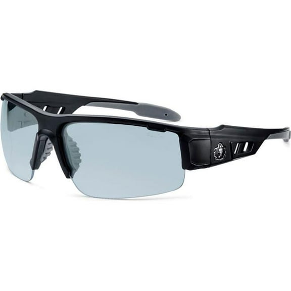 Ergodyne B3139681 Skullerz DAGR-AFAS Half Frame Safety Glasses Indoor & Outdoor Lens Matte Black Frame