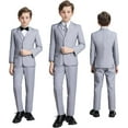 thumbnail image 7 of Lycody Boy's Formal Suit Set 6 piece Slim Fit Kids Tuxedo Suits for Wedding Teen Toddler Boy Dress Suit Outfit, 7 of 7