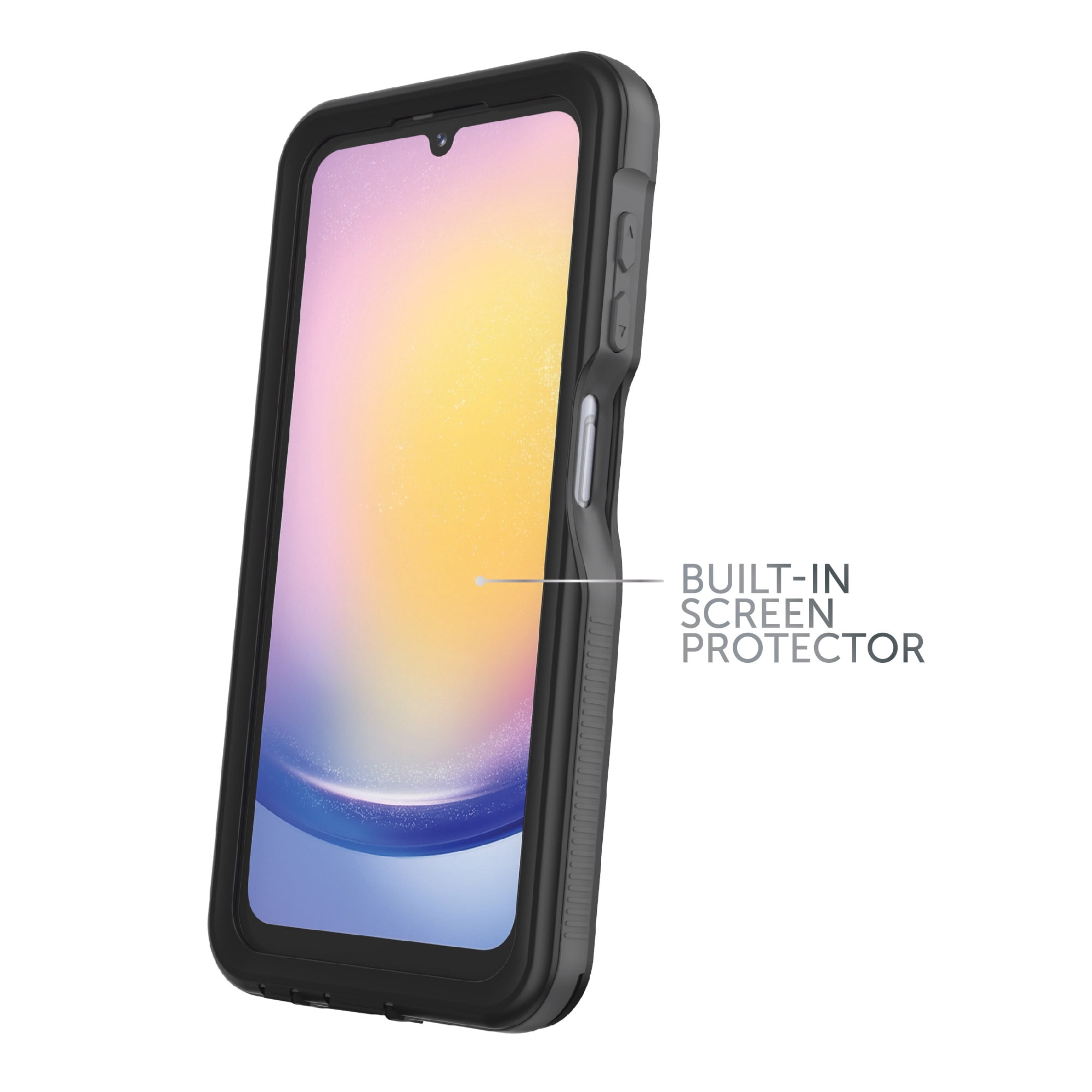 Body Glove Tidal Waterproof Phone Case for Samsung Galaxy A25 5G – Black/Gray