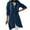 Z-Navy Blue, variant on XFLWAM Hoodies for Women Trendy Pullover Zip Up Plus Size Hooded Jackets Hoodie Solid Color Sweatshirts Woman Coats Clothes Green 3XL