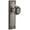 Antique Pewter, variant on Grandeur Parthenon Door Knob with Fifth Avenue Plate