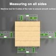 thumbnail image 4 of Mini High-Precision Level Ruler with Bubble Magnetic Spirit Level Measure Measurement Tools Thickening for Linear, 4 of 9