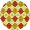 thumbnail image 1 of Ahgly Company Tapis Rond Lavable en Machine Intérieur Transitionnel Chrome Or Jaune, 4 Pieds Rond, 1 of 7