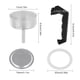 thumbnail image 3 of Espresso Coffee Moka Pot Replacement Parts For Cups Moka Pot Handle Gasket Seal Funnel Filter Accessories, 3 of 11