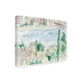 thumbnail image 2 of Melissa Wang 'City on the River I' Canvas Art, 2 of 3