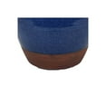 thumbnail image 6 of Venny 12 Inch Ceramic Flower Vase Two Tone Antique Blue and Brown Finish, 6 of 6