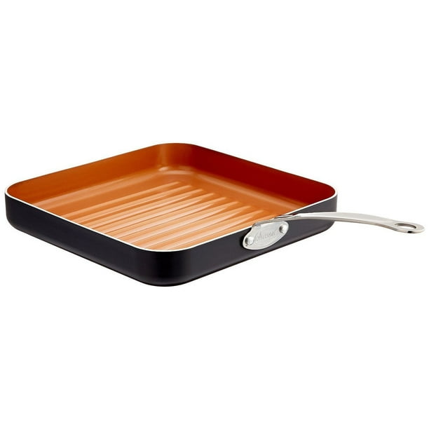 Gotham Steel Aluminum NonStick Square Grill Pan