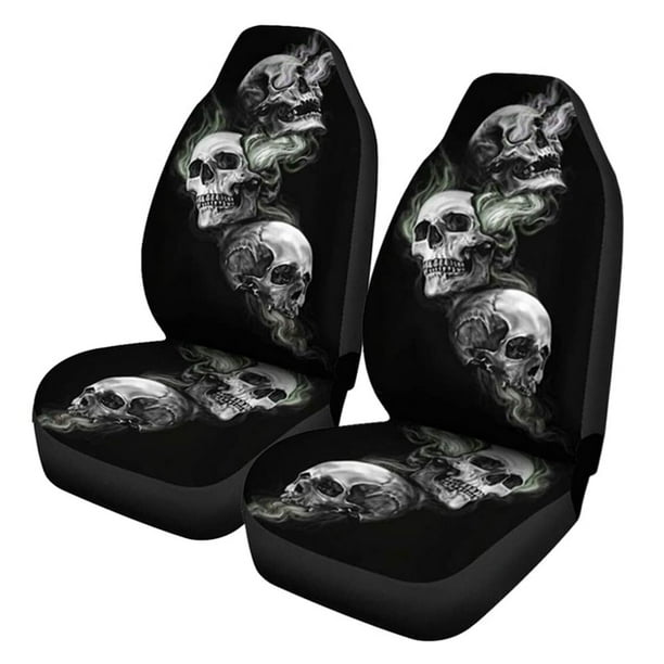Fundas Impermeables ANGGREK para Asiento de Coche con Diseño de Esqueleto Protector