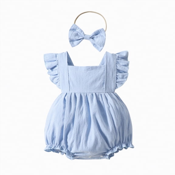 NOLDARES Soft Cotton Tank Top Baby Girl Undershirts – One-Piece Toddler Bodysuit for Infant Toddlers(Blue,12-18 Months)