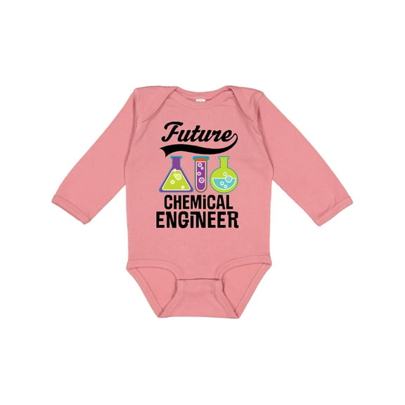 Inktastic Future Chemical Engineer Boys or Girls Long Sleeve Baby Bodysuit