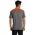 thumbnail image 2 of Sport Tek Adult Male Men Electric Heather T-Shirt Dp Or/Dk Gy He X-Small, 2 of 4